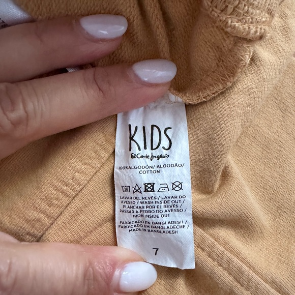 El Corte Inglés Girls ‘Wild Spirit’ Chenille Letters Sweatshirt -Size 7 (SPAIN) - Picture 4 of 6